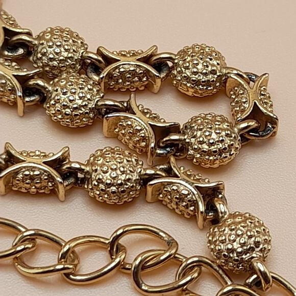 Vintage Premier Designs Gold Plated Necklace, Brutalist Design, 21 Inches - Picture 10 of 11